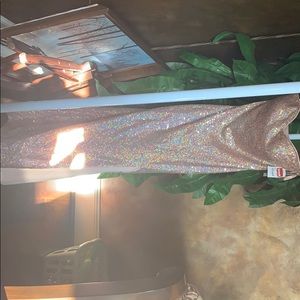 JUMP Pink Sequin Strapless Prom Dress w/ side slit